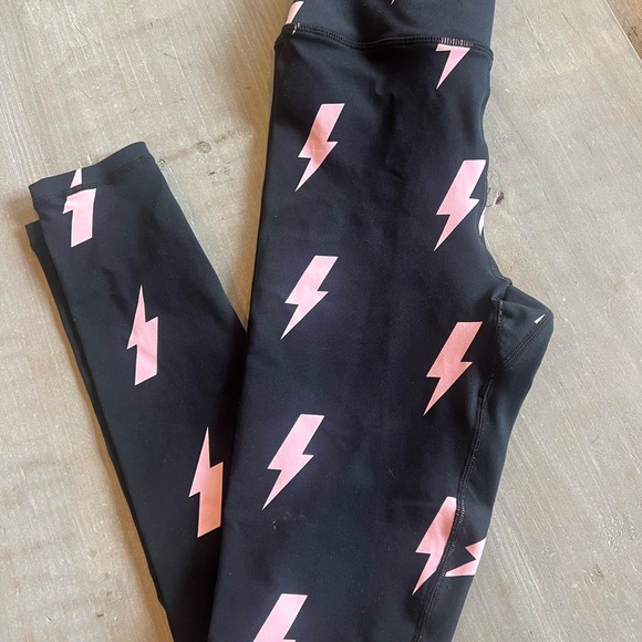 NWT!! Spiritual Gangster Essential High-Waist Lightning Bolt Print Leggings - Picture 5 of 6